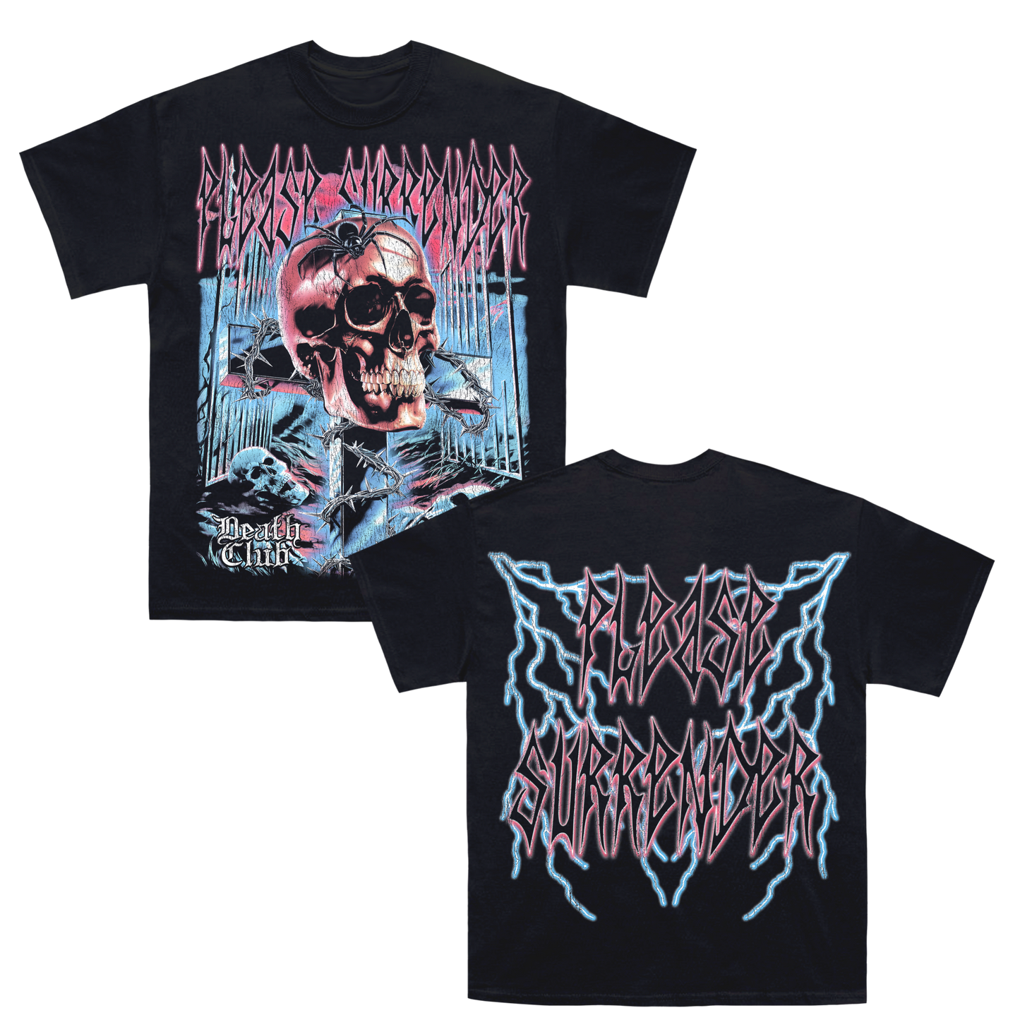 Araña Skull Lightning Front and Back