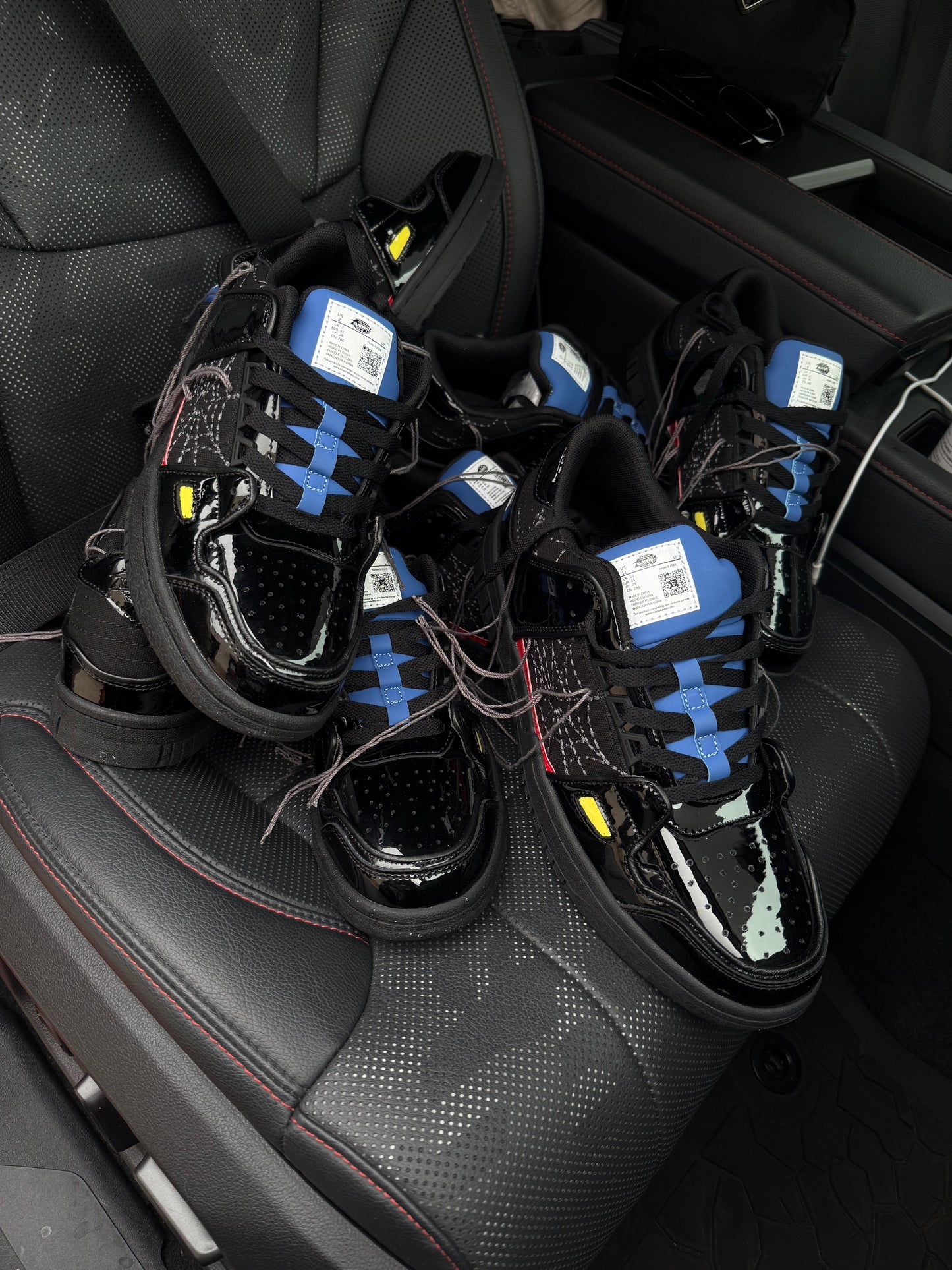 Black Neon Patent Arana Trainer