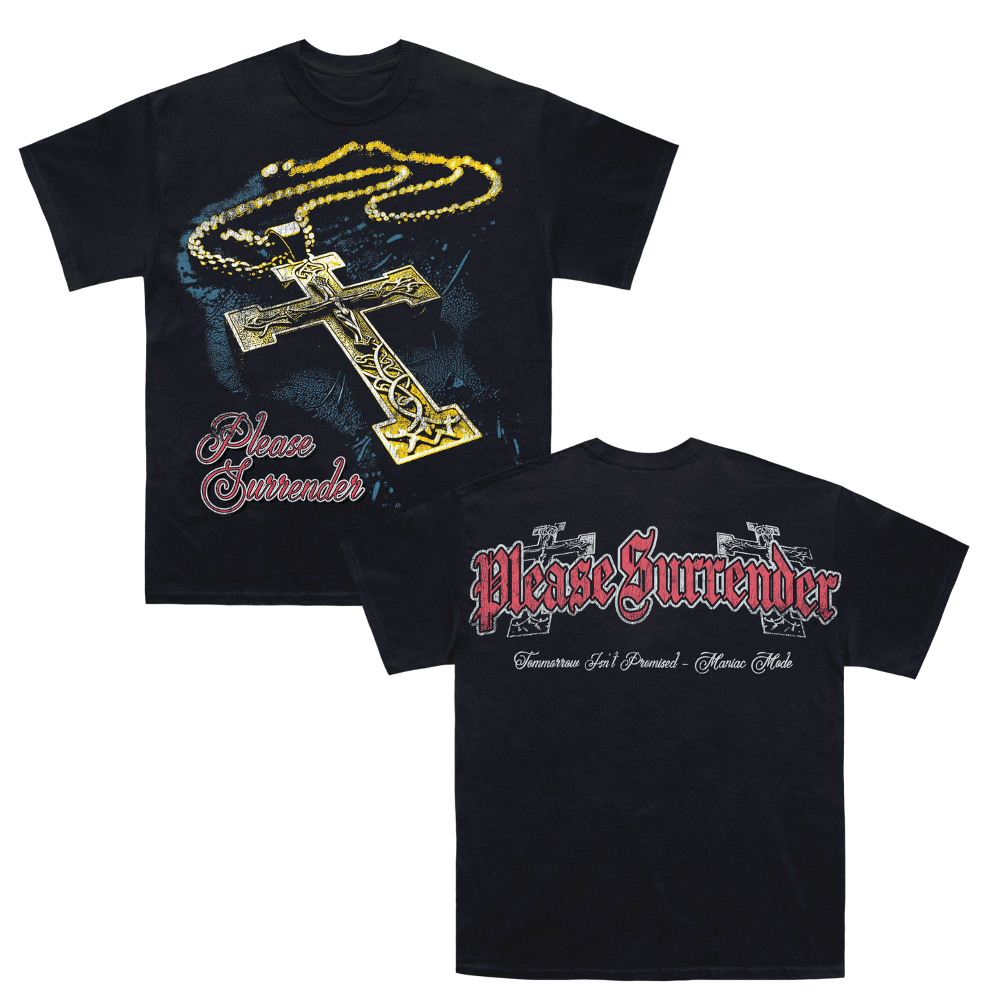 Araña Christ Chain Tee Front and Back