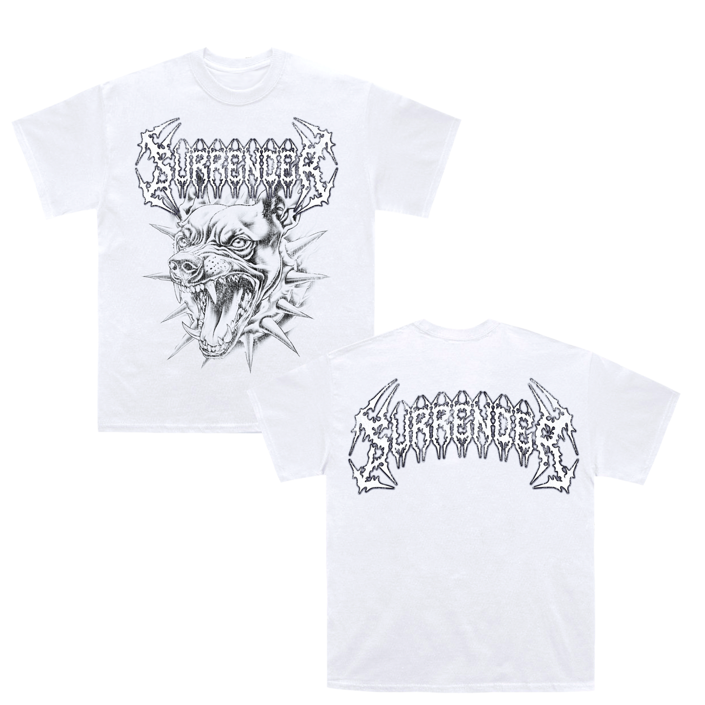Araña Dog Tee Front and Back