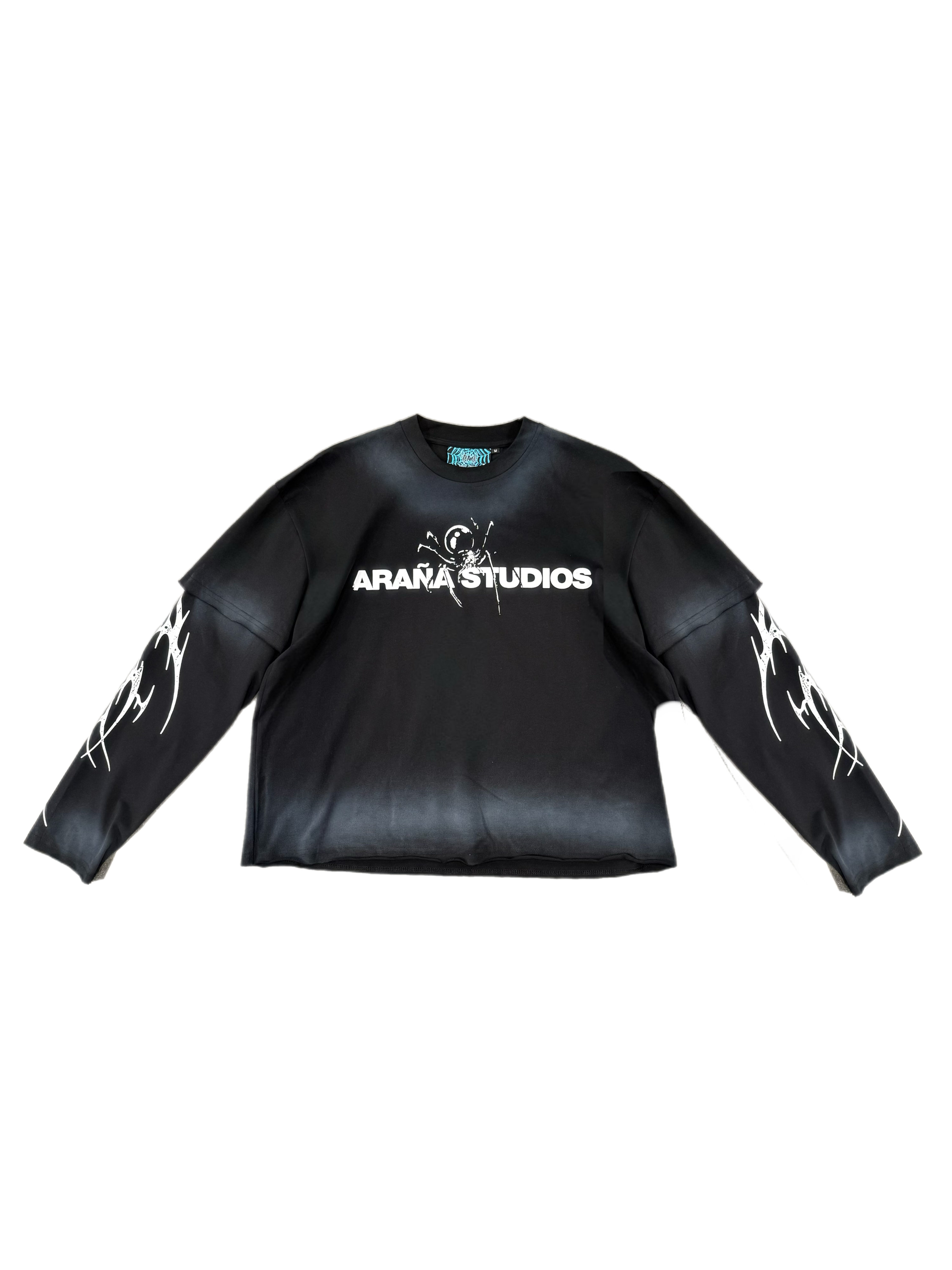 Araña Airbrush White Tee – Arana Studios X Majorwavezz
