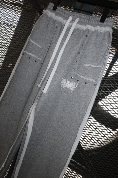 Grey Studded Pants