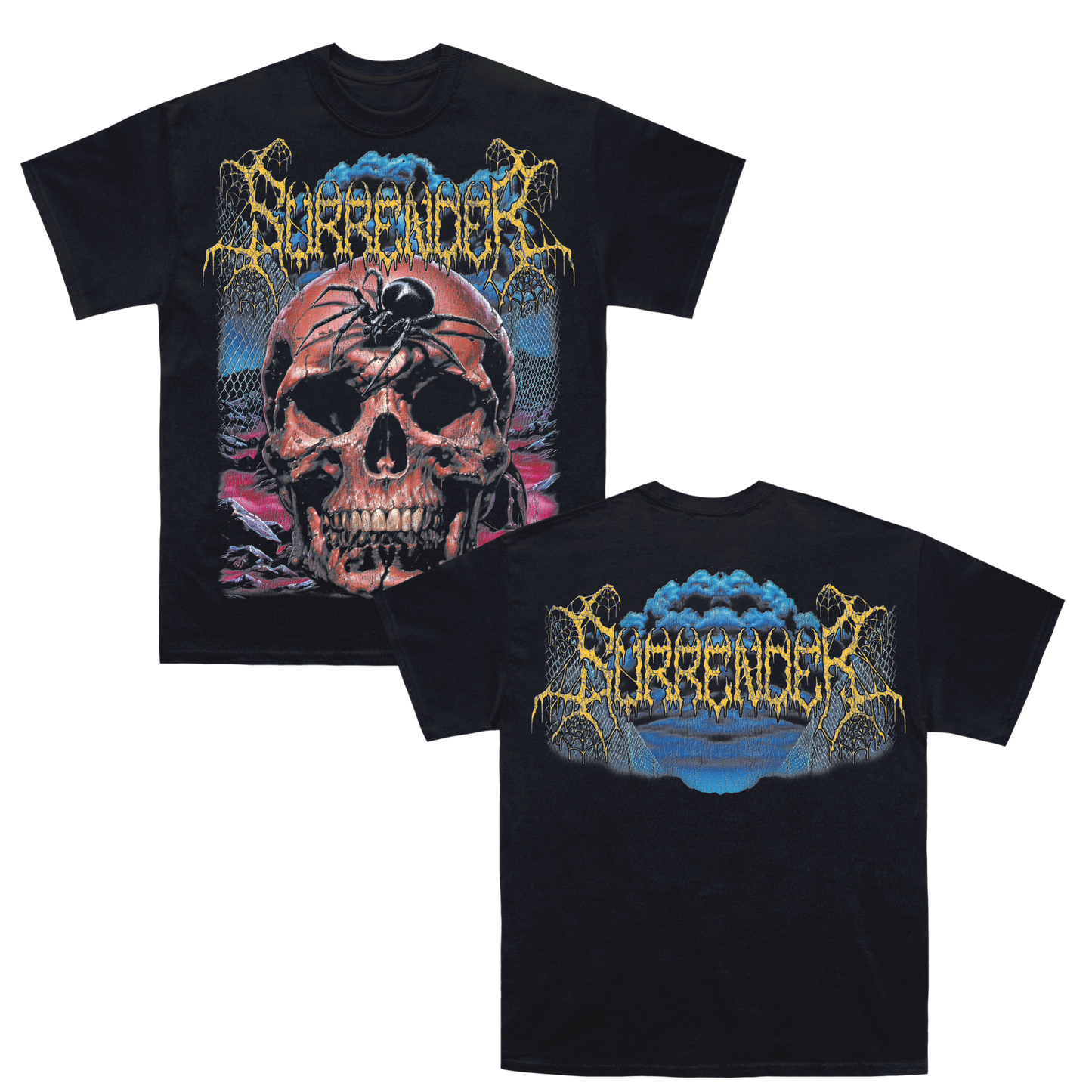 Araña Skull Spider Front and Back