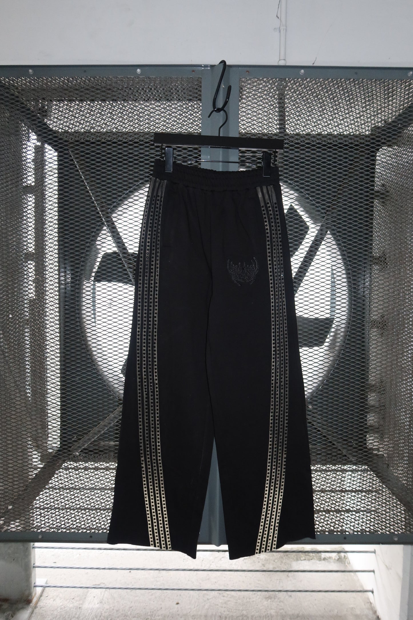 Rhinestone Stripe Pants Ombré