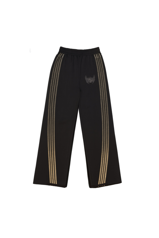 Rhinestone Stripe Pants Ombré