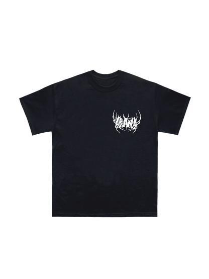 Araña black and white logo blast