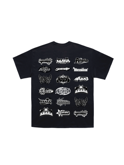 Araña black and white logo blast