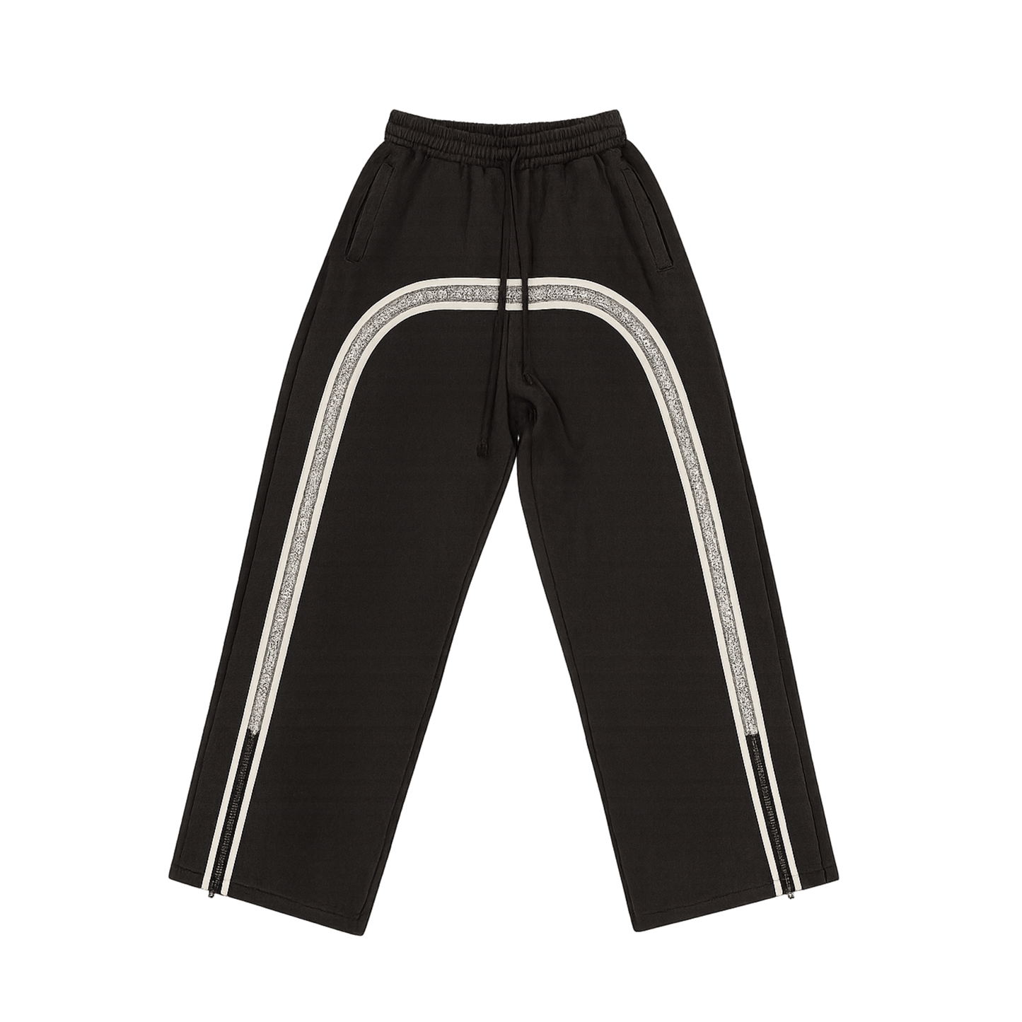 Black Pearl Diamond Mesh Pants