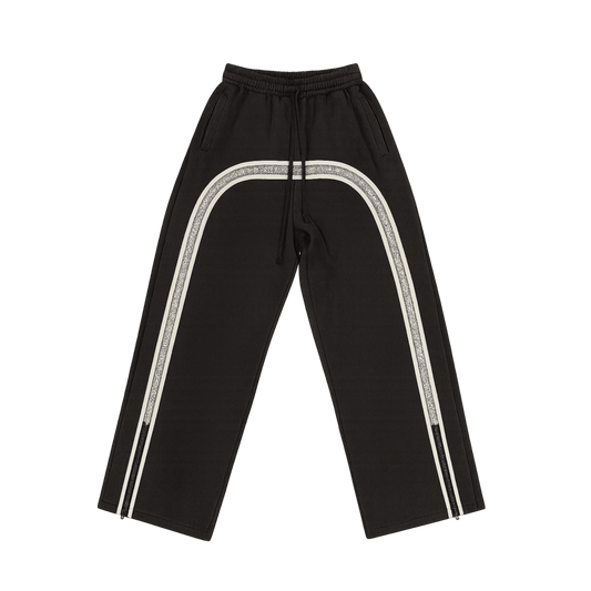 Black Pearl Diamond Mesh Pants