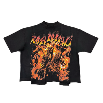 Black Skull Split Tee