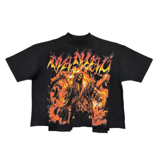 Black Skull Split Tee